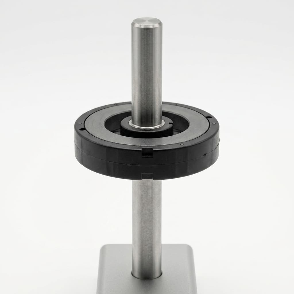 Magnet overmolding on steel shaft
